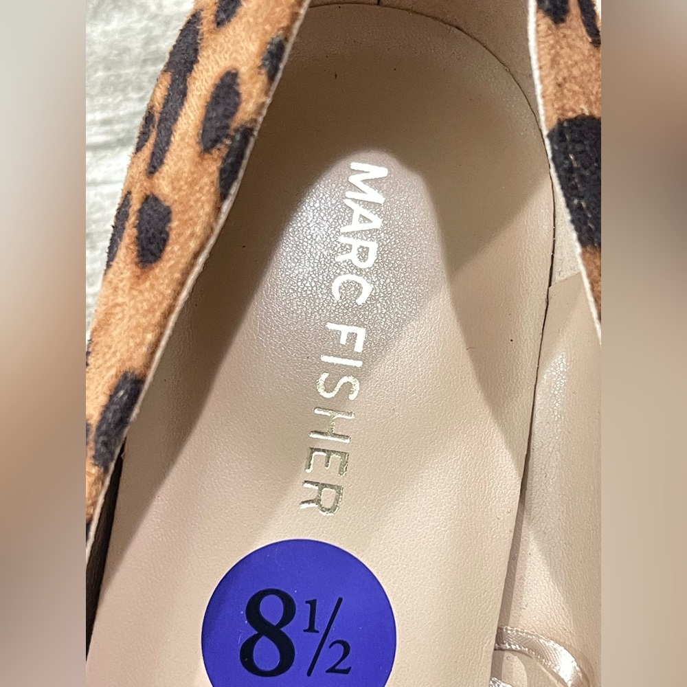 Marc Fisher Women's Alola Stiletto Heel Pumps Sz 8.5 Trendy animal Print Design - Picture 7 of 10